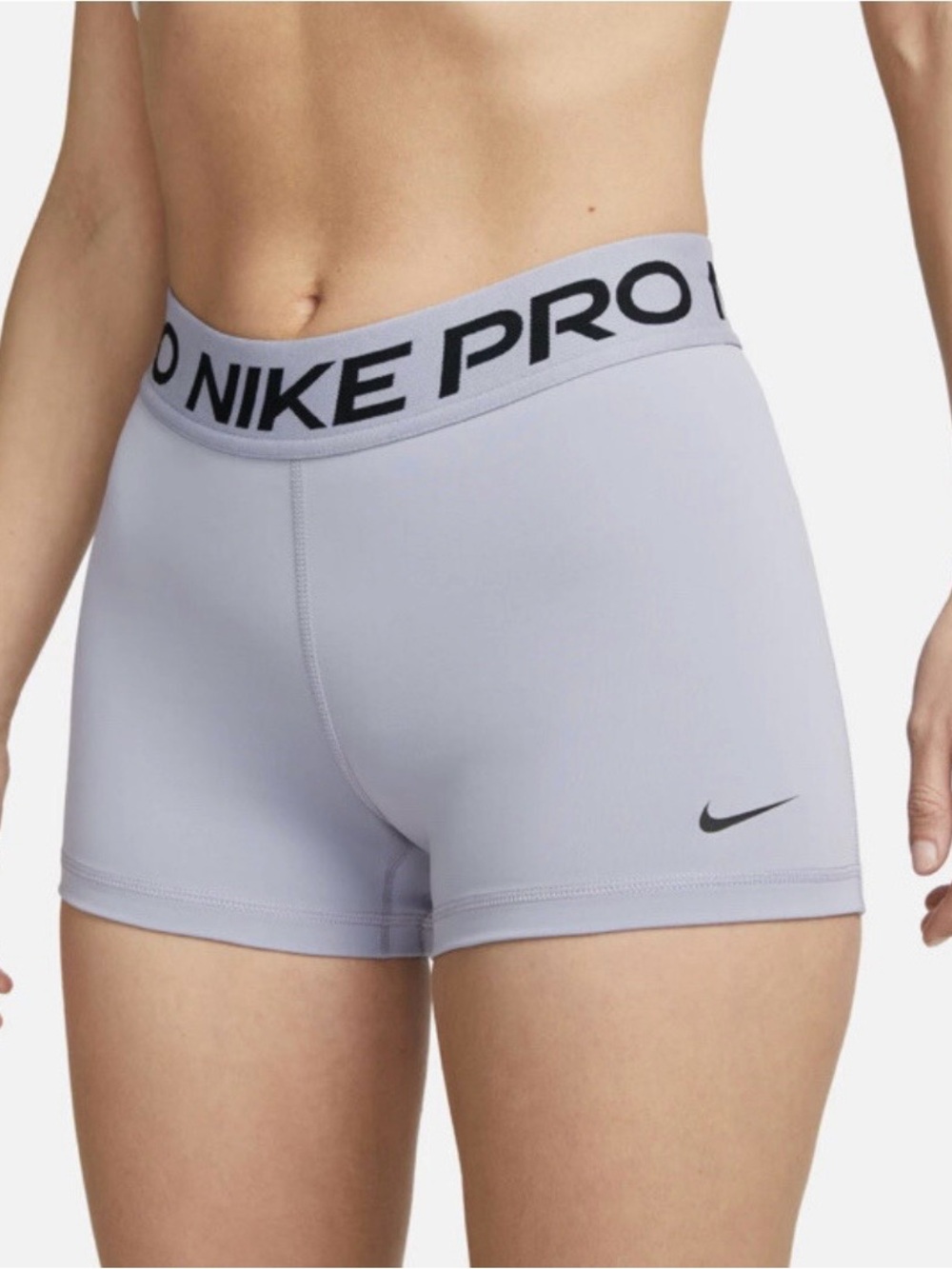 Nike Pro Womens 3" Dri-Fit Training Shorts  light purple/Black Sz. S